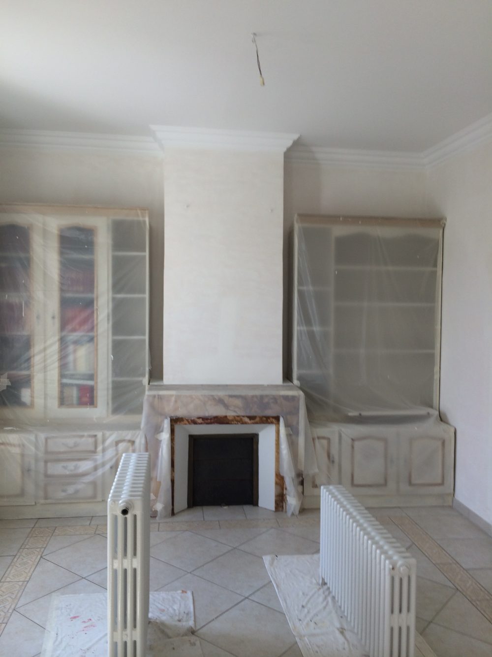 Finition décor à la chaux