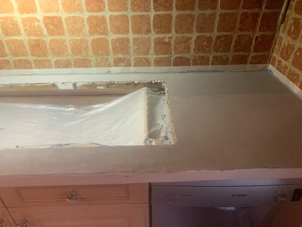 1 ère passe béton ciré
