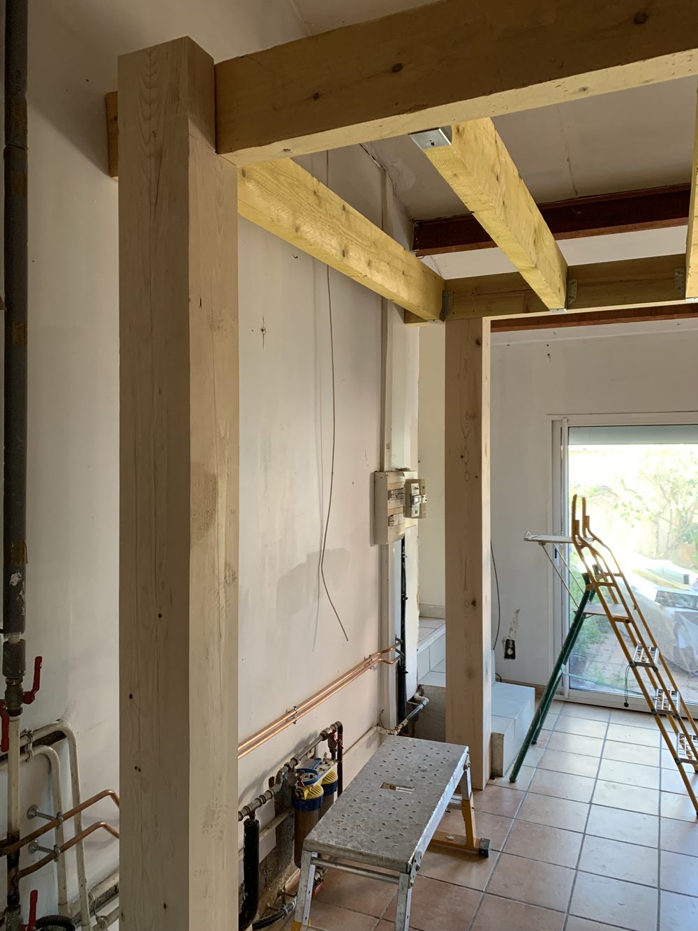 Création mezzanine bois