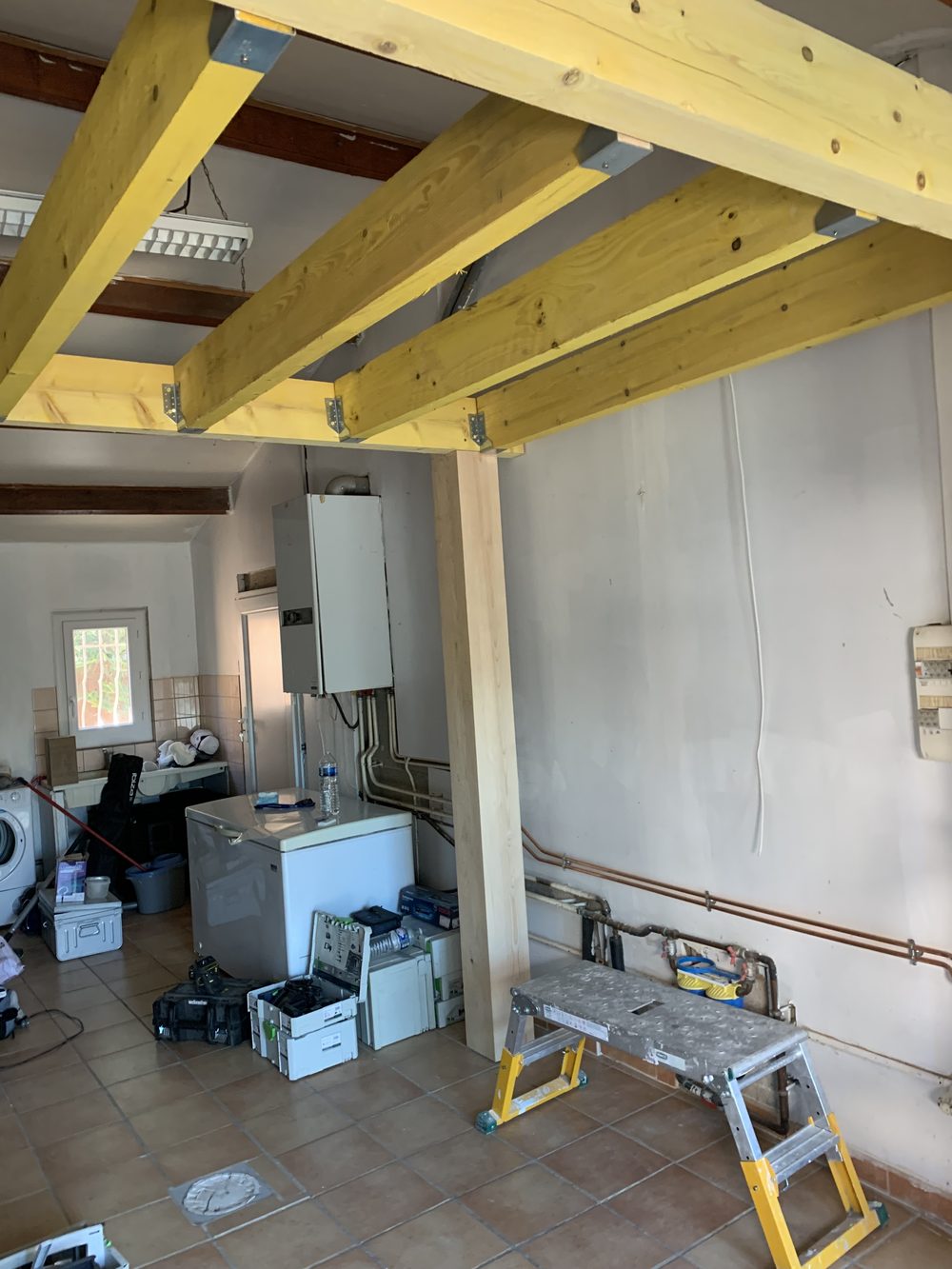 Création mezzanine bois