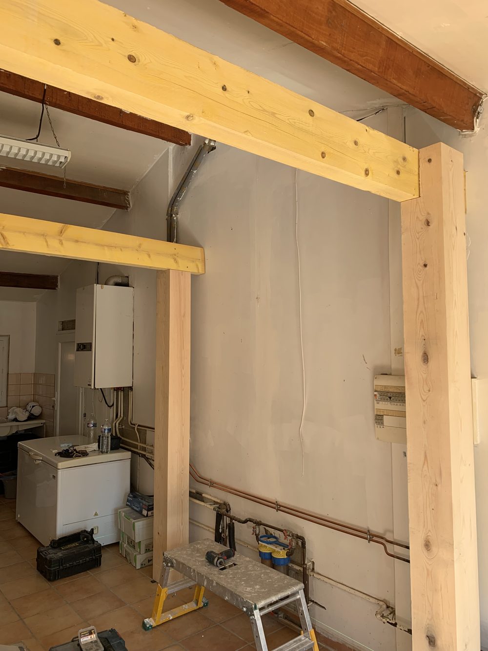 Création mezzanine bois