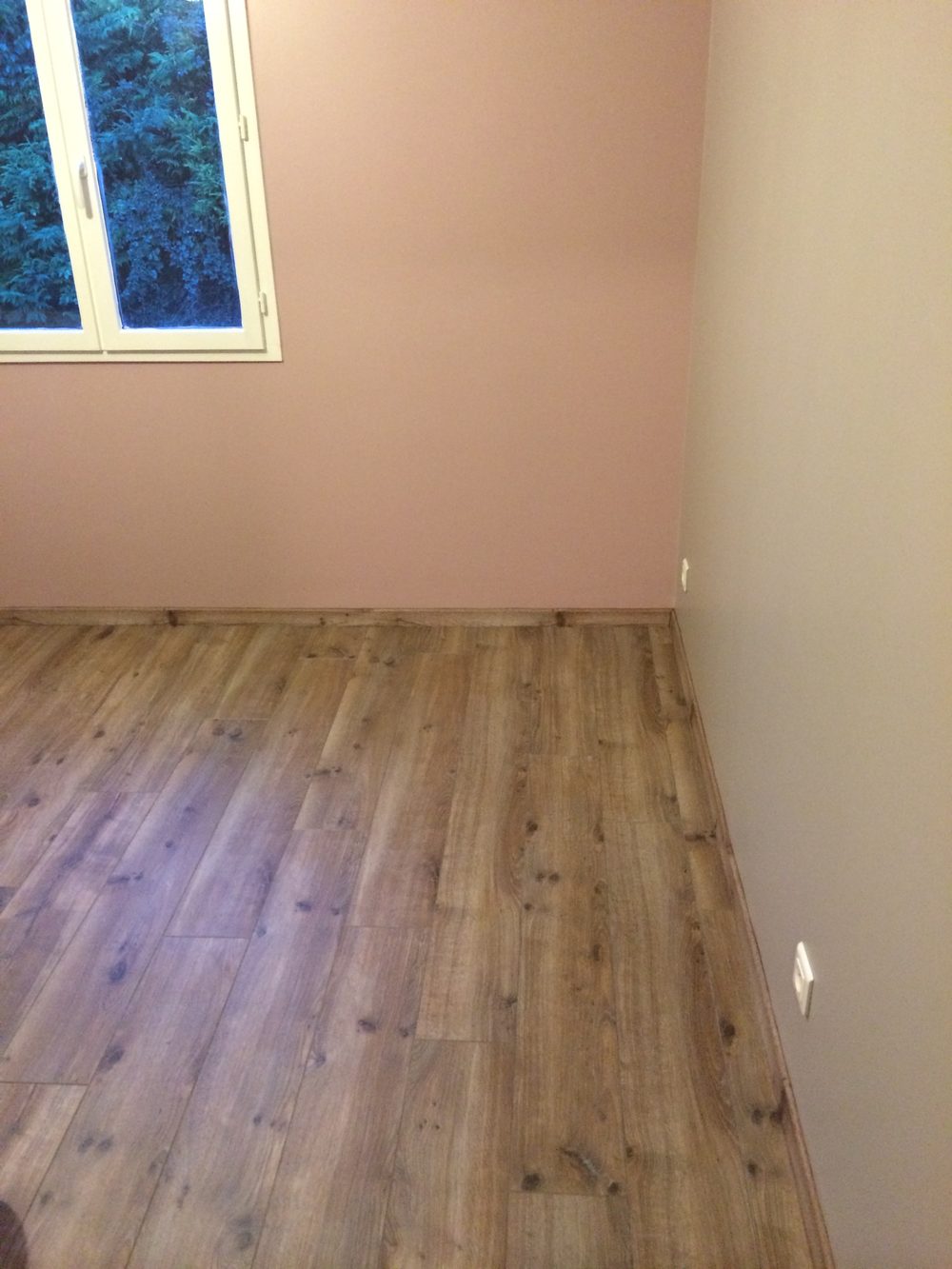 Pose de parquet flottant stratifié