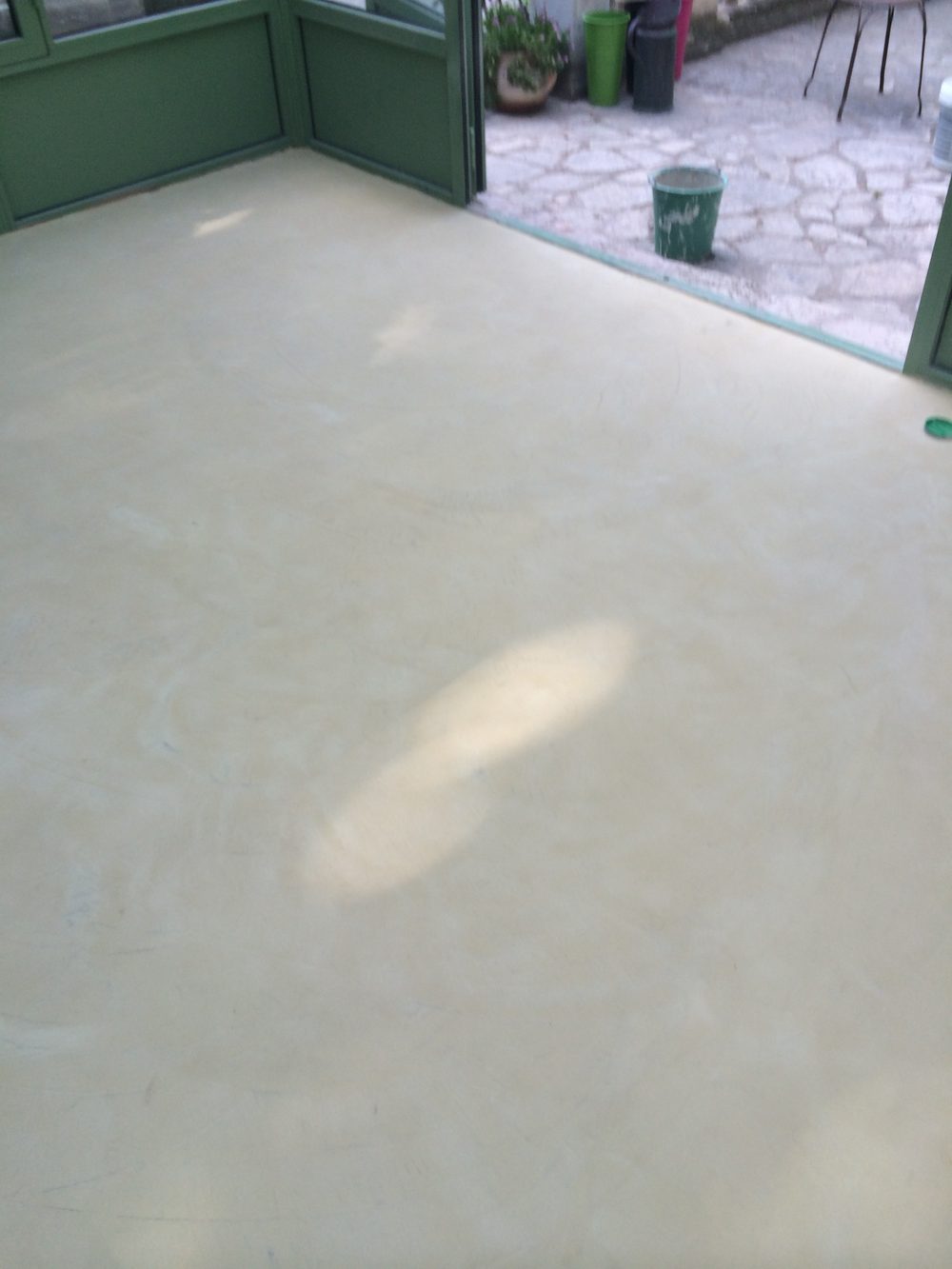 1 ère couche de béton ciré