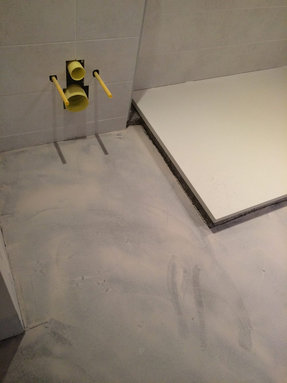 1 ère couche de béton ciré