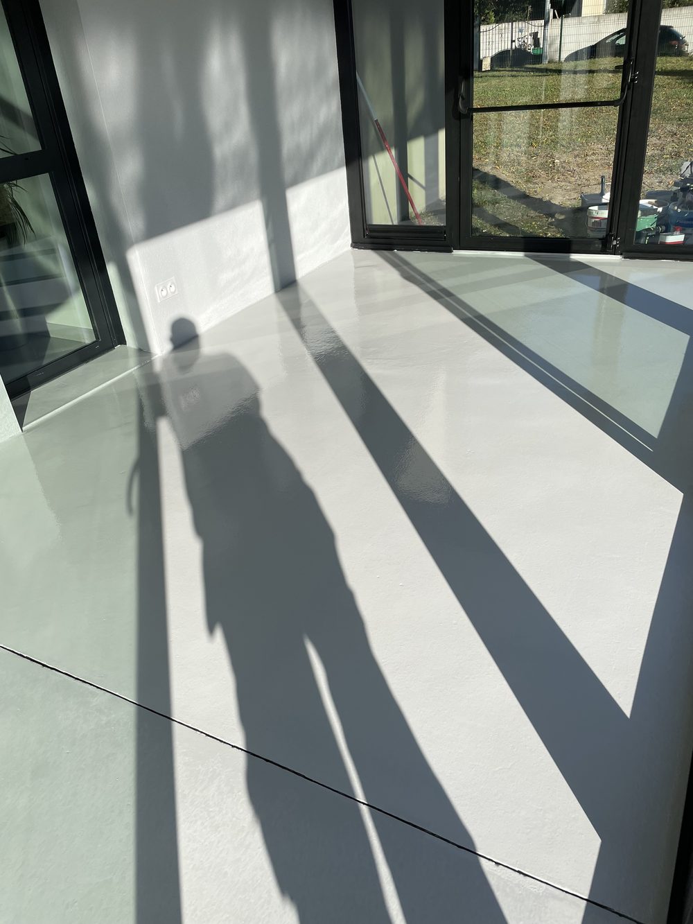 Peinture de sol bi composant